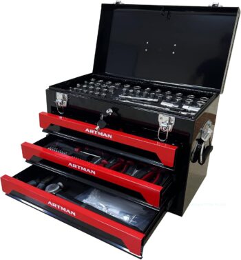 🔥 439-Piece Steel Toolbox – 4-Layer Tool Set with Lockable Drawers – On Sale in Canada!